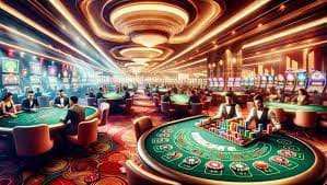 Tampilan live feed Lightning Dice dari studio saga toto dengan dealer dan mesin pengocok dadu beresolusi tinggi